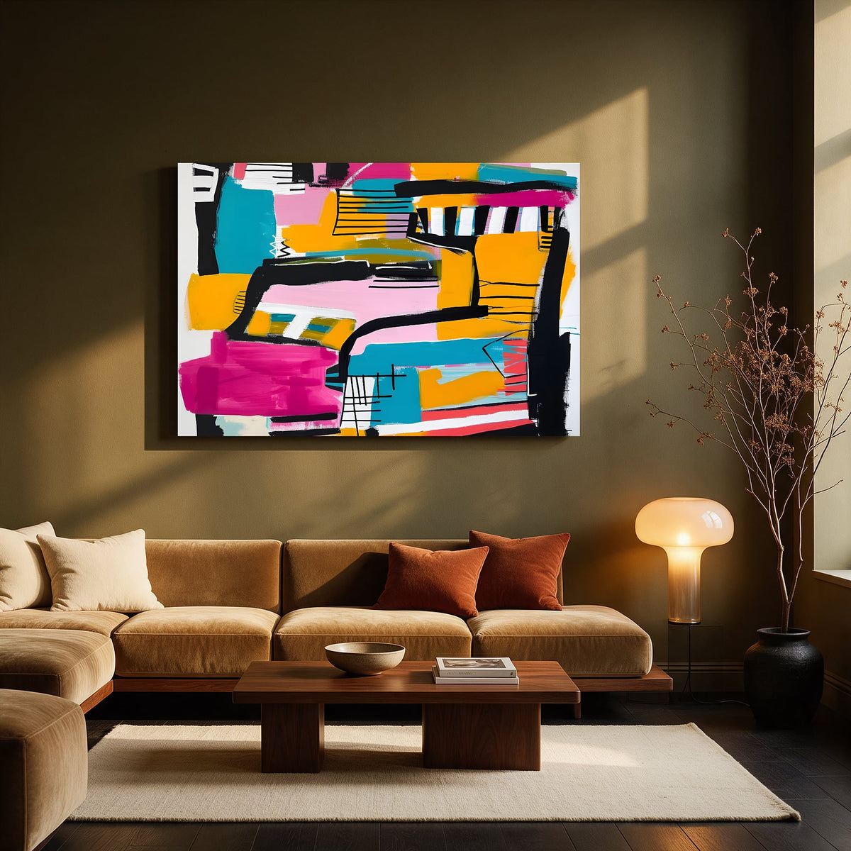 Energetic Brushwork — Living room Landscape