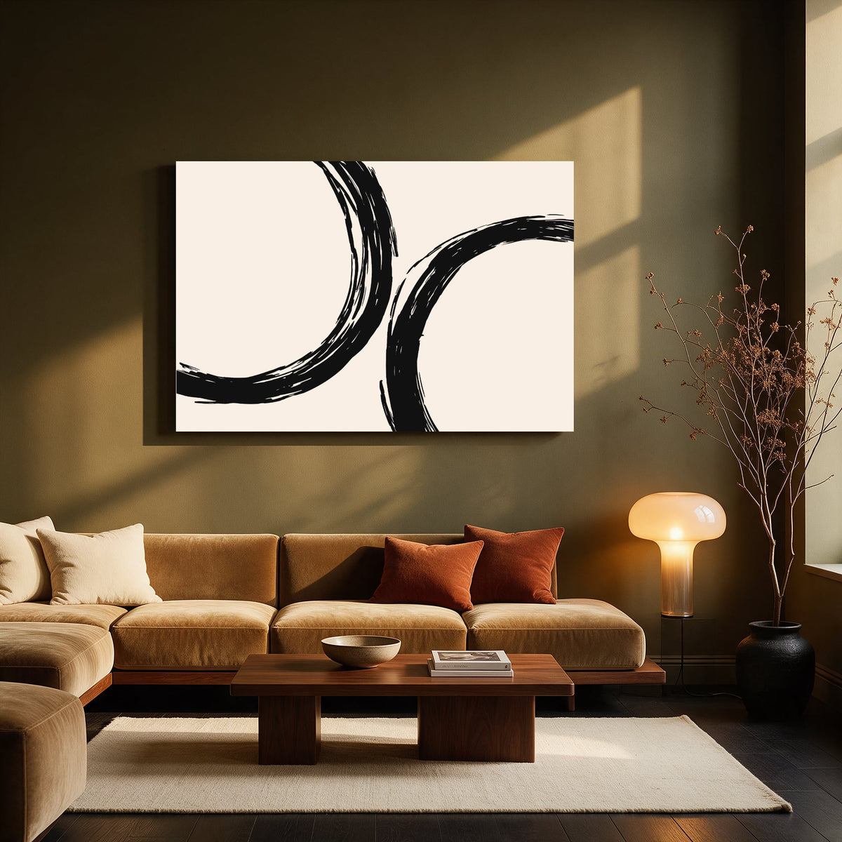 Bold Ink Loop — Living room Landscape