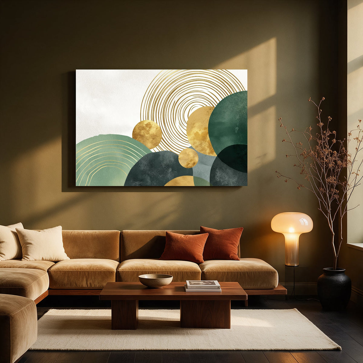Emerald Spiral Cluster — Living room Landscape