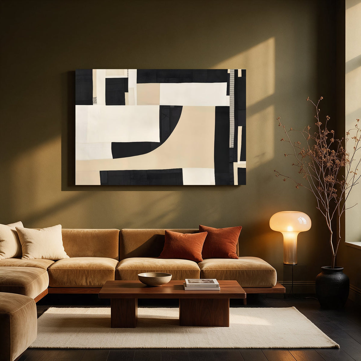Cut Paper Blocks — Living room Landscape