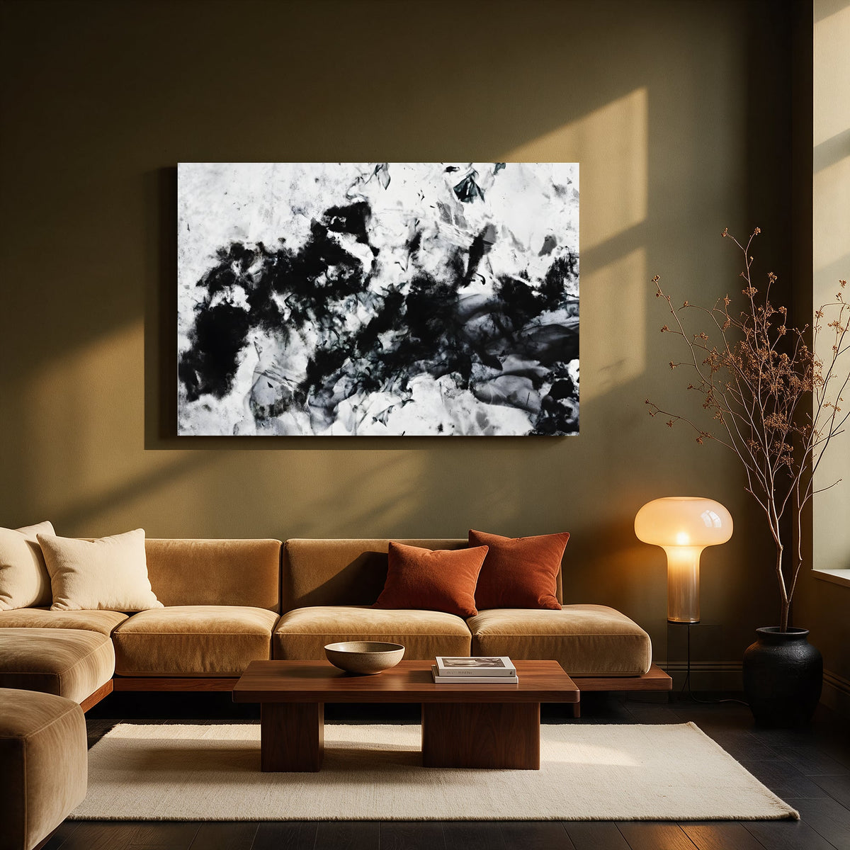 Ink Cloud Study — Living room Landscape