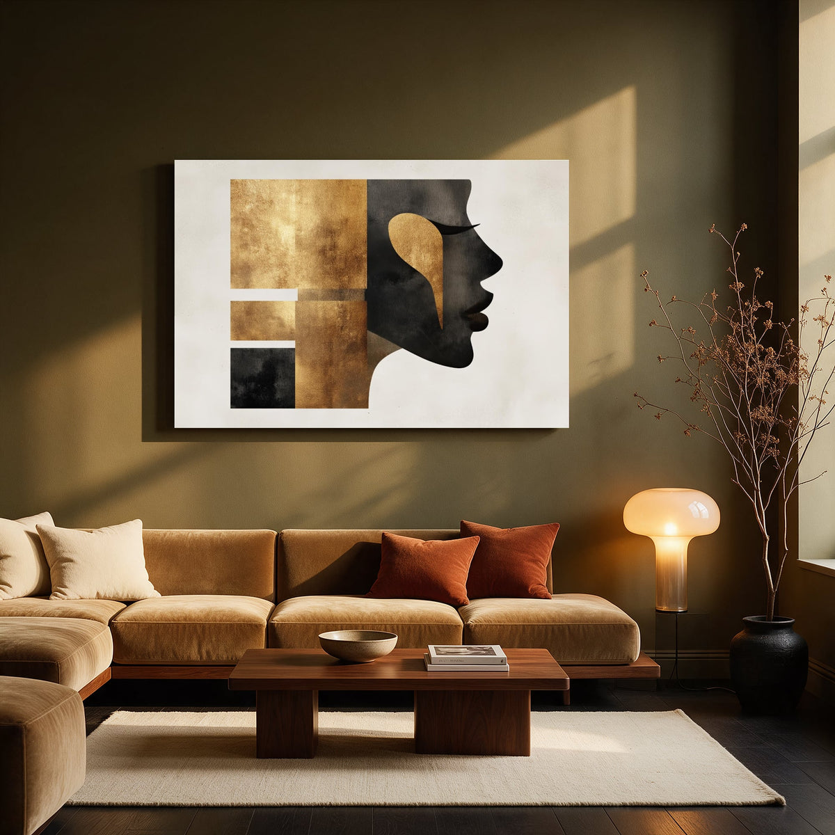 Golden Gaze Blocks No2 — Living room Landscape