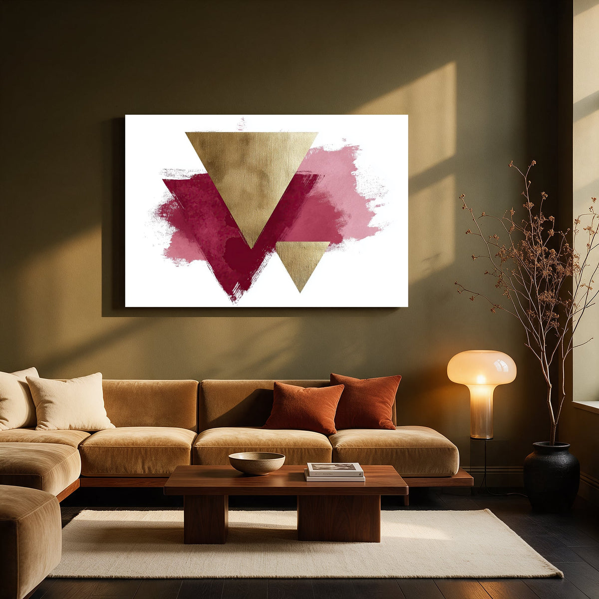 Triangle Bloom Duo — Living room Landscape