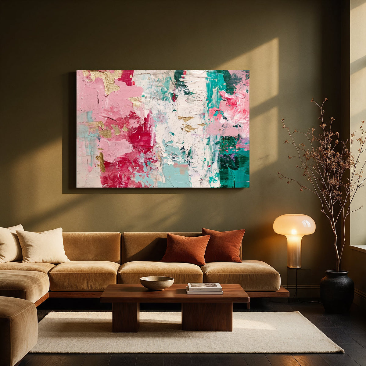 Palette Knife Bloom — Living room Landscape