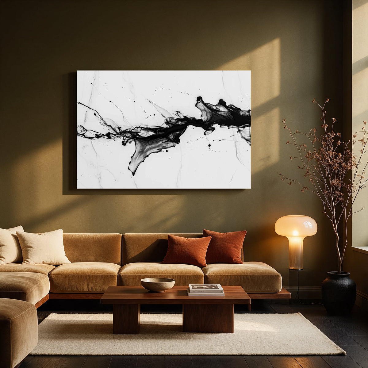 Ink Crack — Living room Landscape