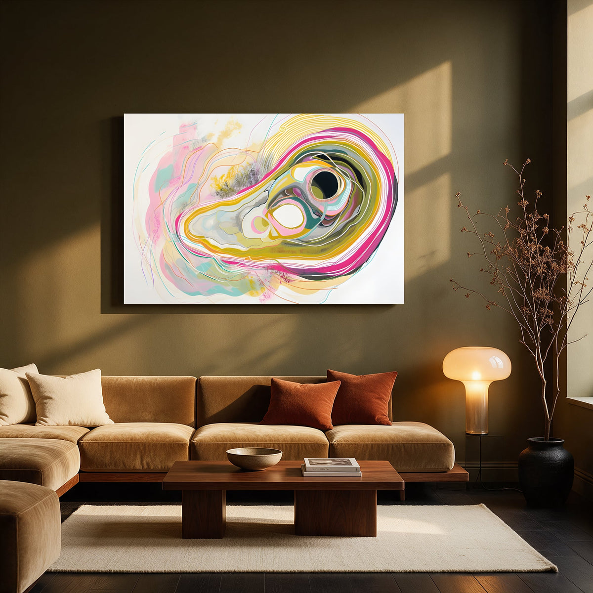 Swirling Shell Abstract No2 — Living room Landscape