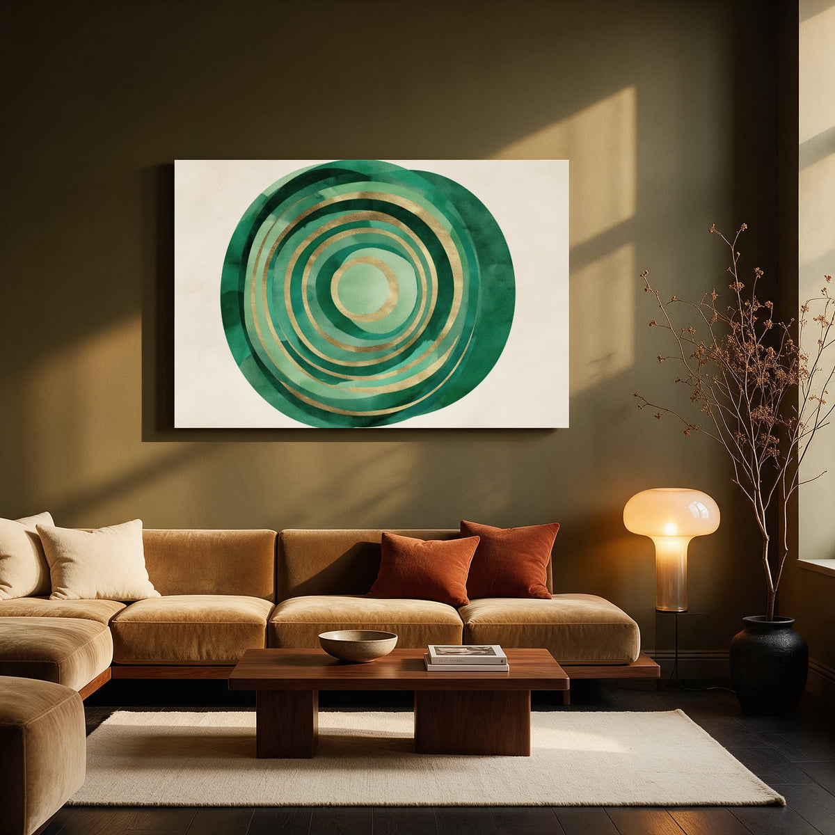 Emerald Spiral Duo — Living room Landscape