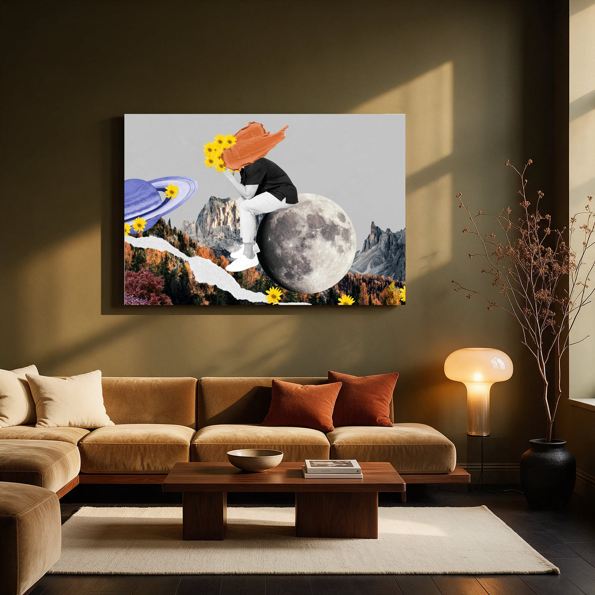Sunflower Moon Perch — Living room Landscape