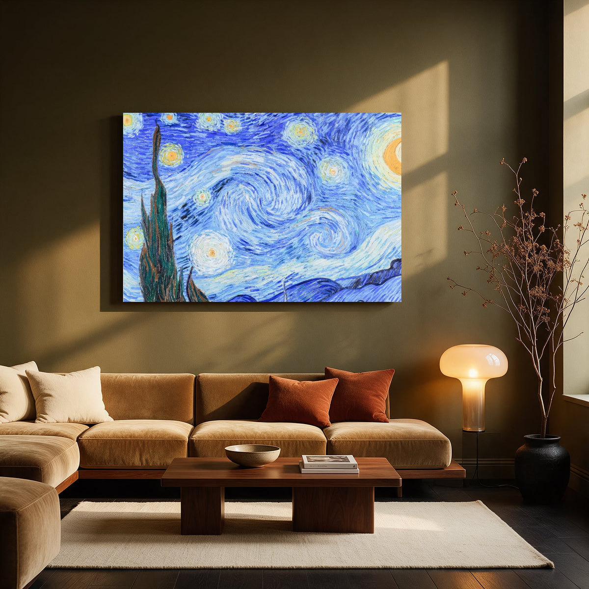 Starry Night Village — Living room Landscape