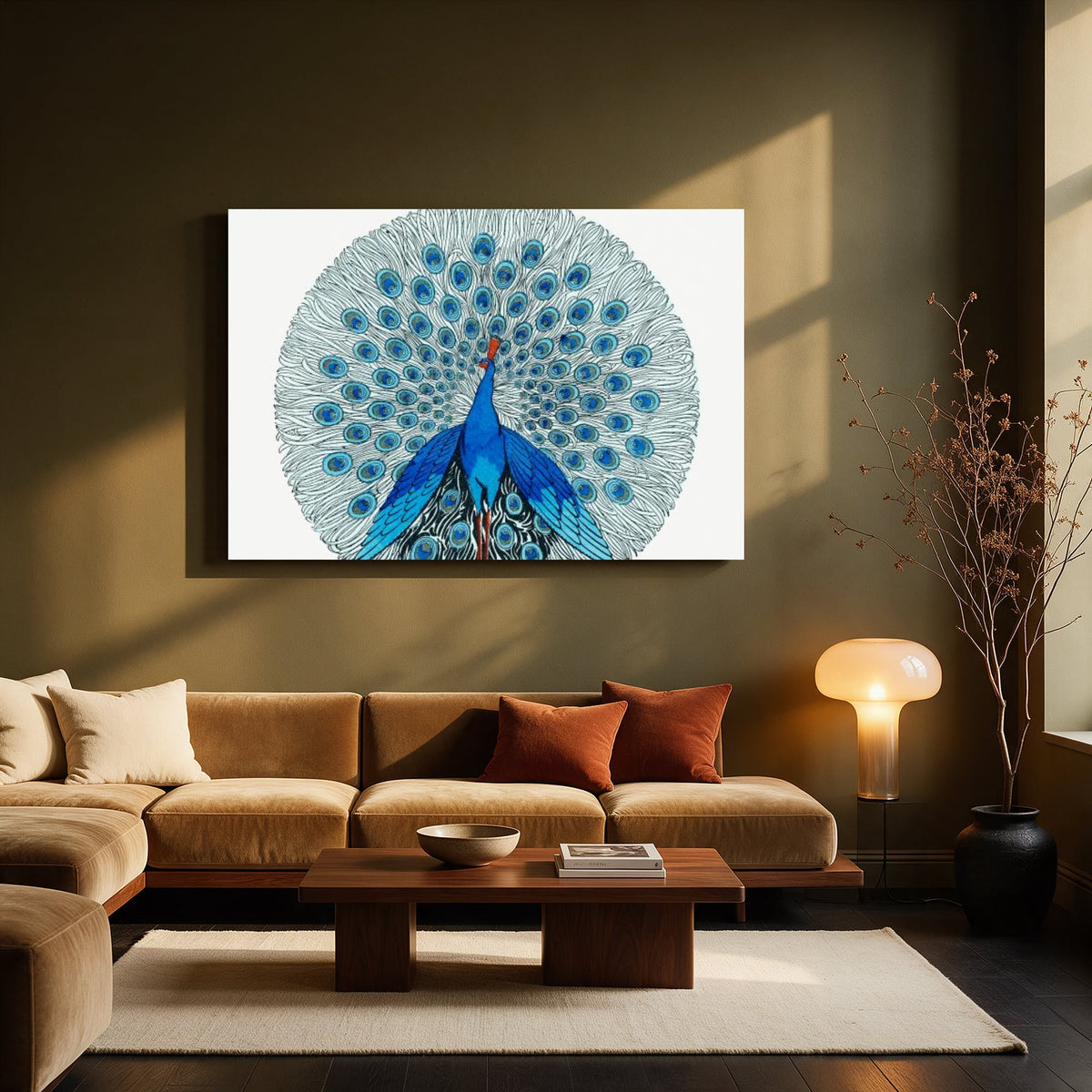 Blue Peacock — Living room Landscape