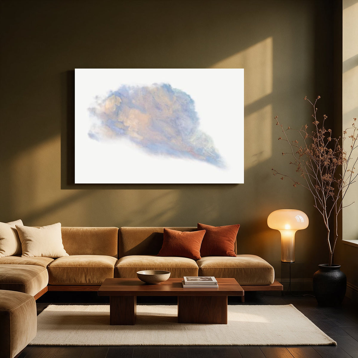 Peach-Gold Cloud — Living room Landscape