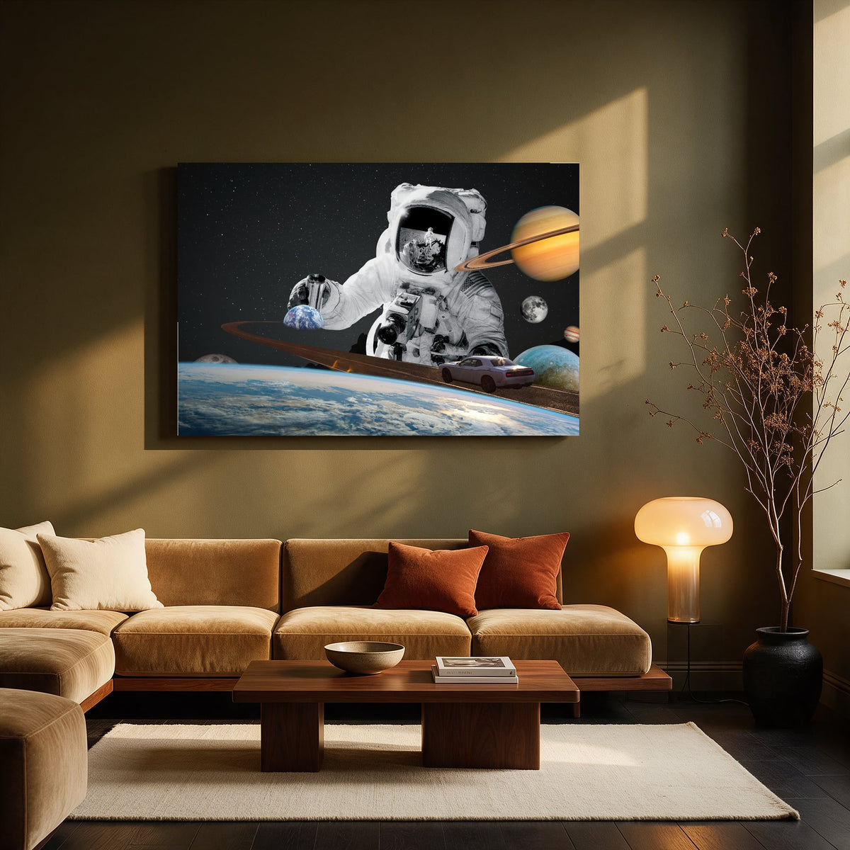 Orbiting the Rings — Living room Landscape