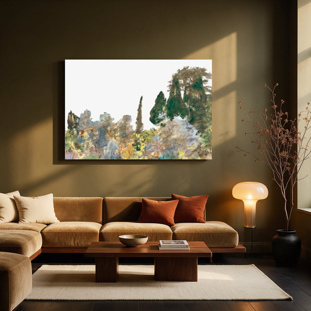 Impressionist Garden Landscape — Living room Landscape