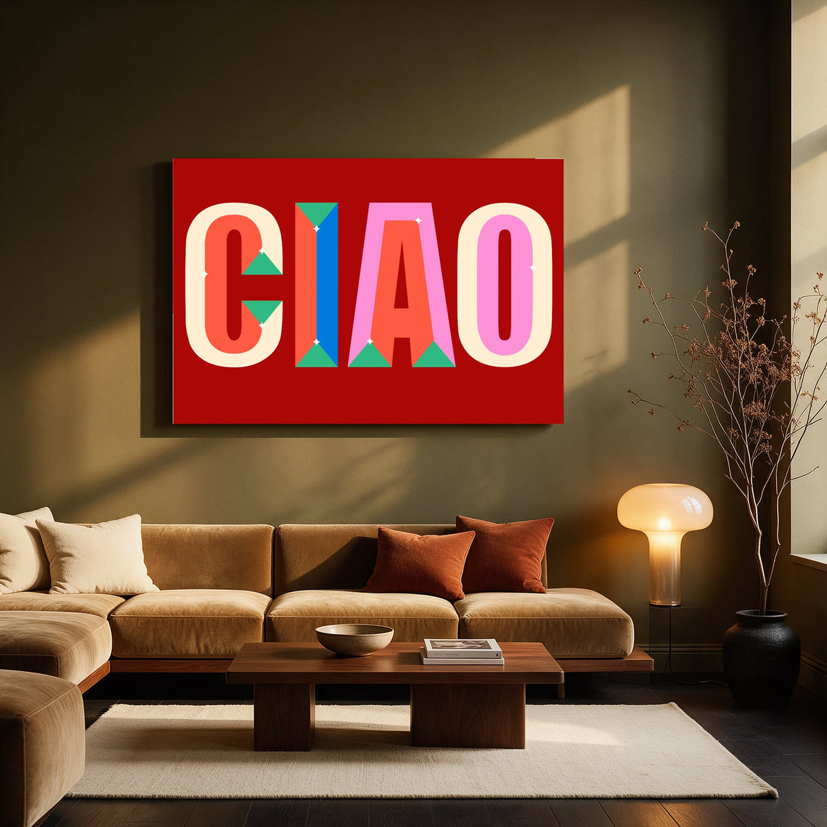 Ciao in Bold Letters — Living room Landscape