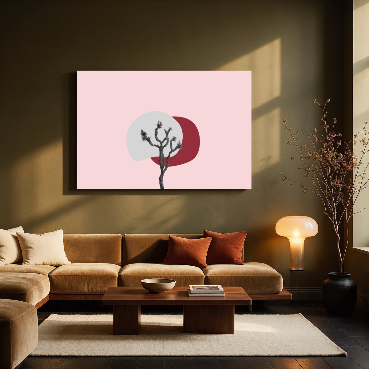 Joshua Tree and Sun Blush — Living room Landscape