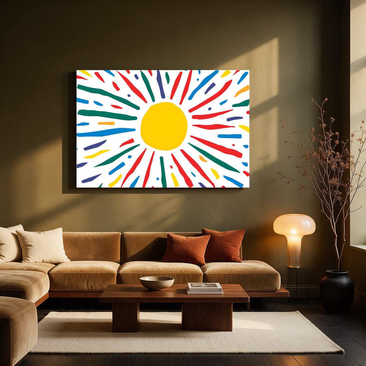 Starburst Rays — Living room Landscape