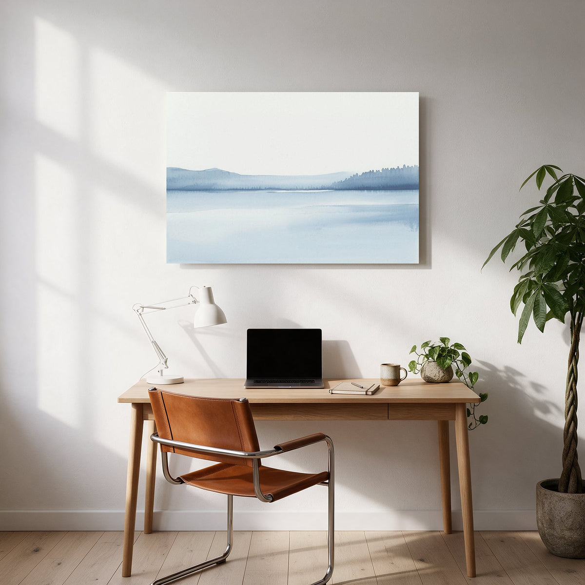 Quiet Lake Horizon No1 — office room landscape
