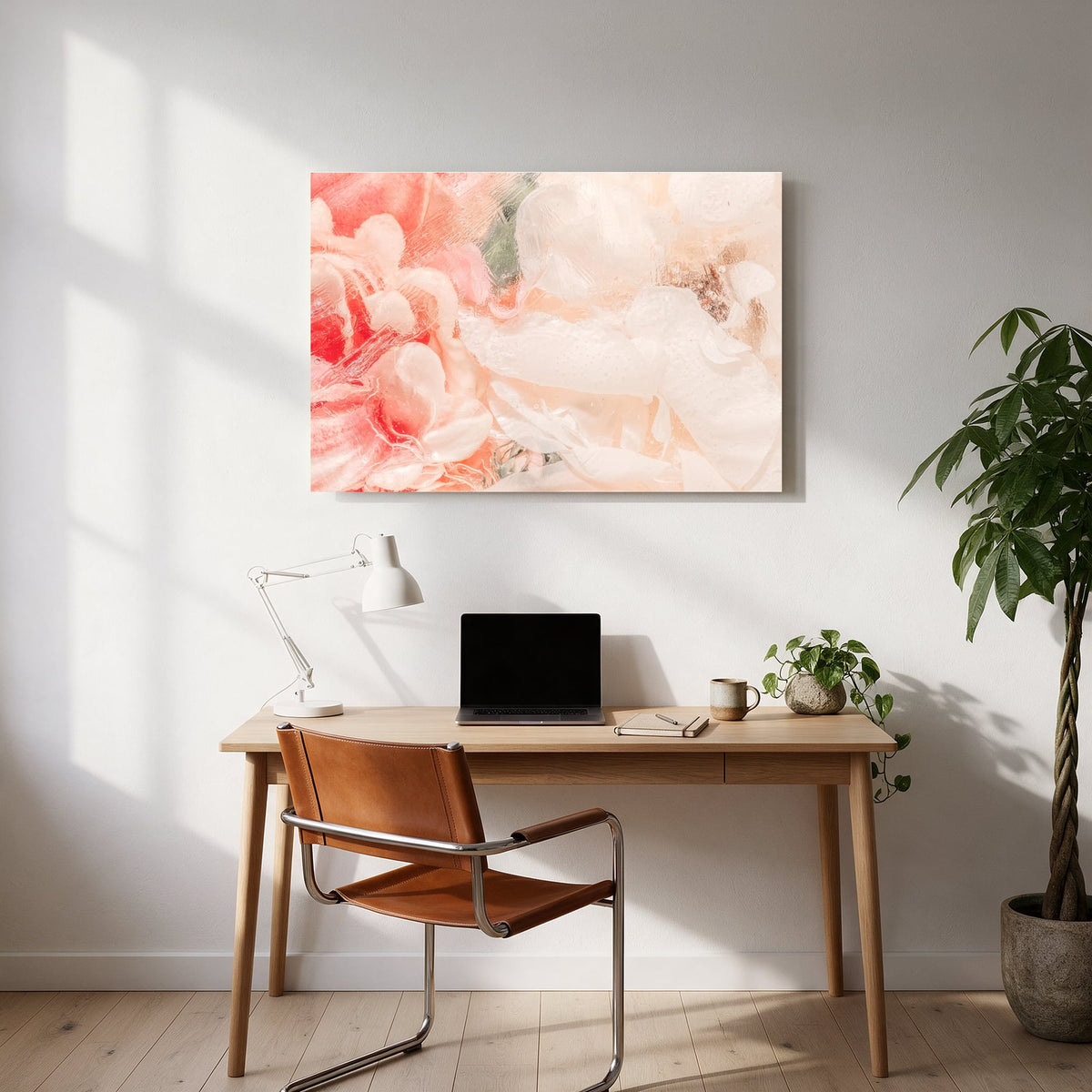 Peony Blush Abstract — office room landscape