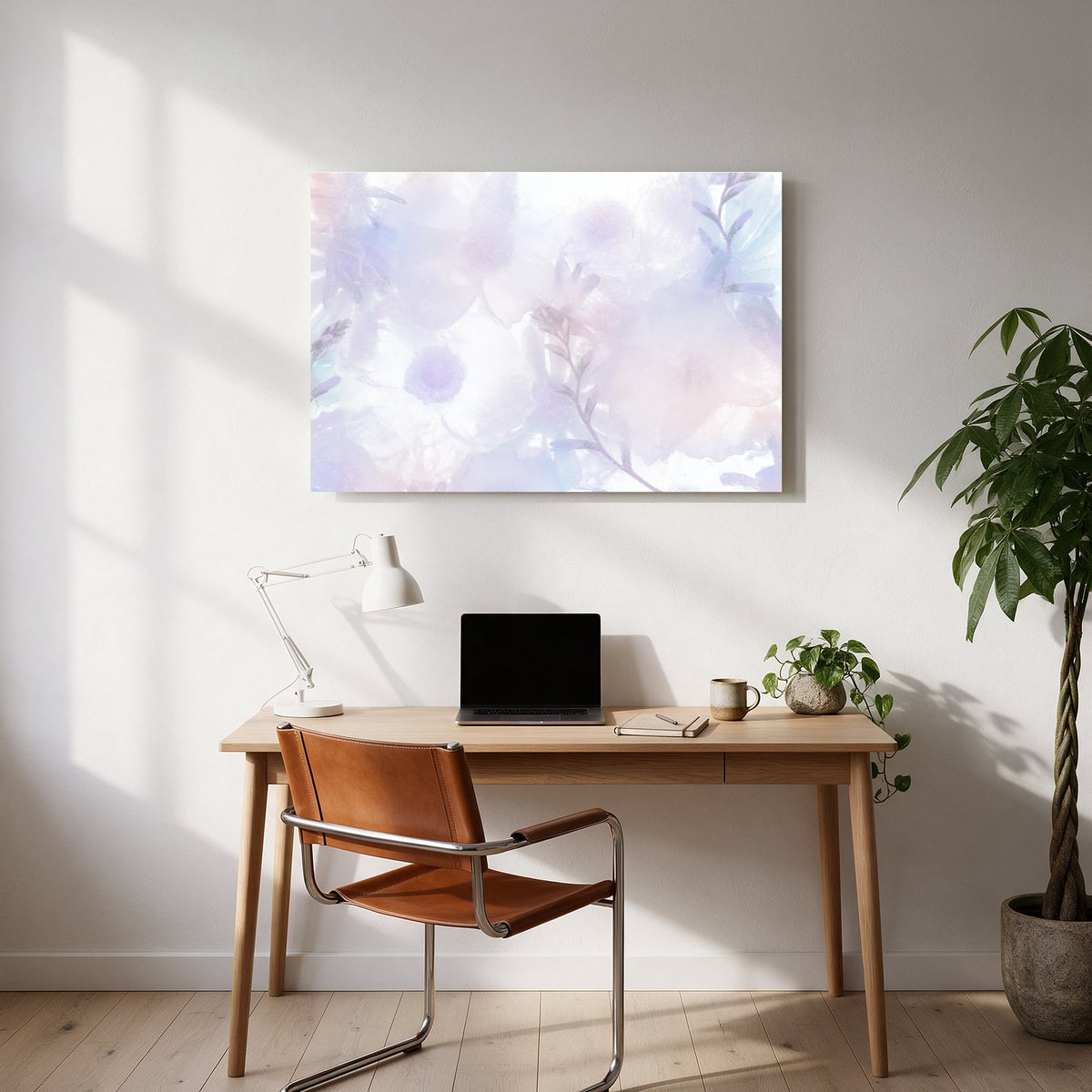 Lilac Floral Mist — office room landscape