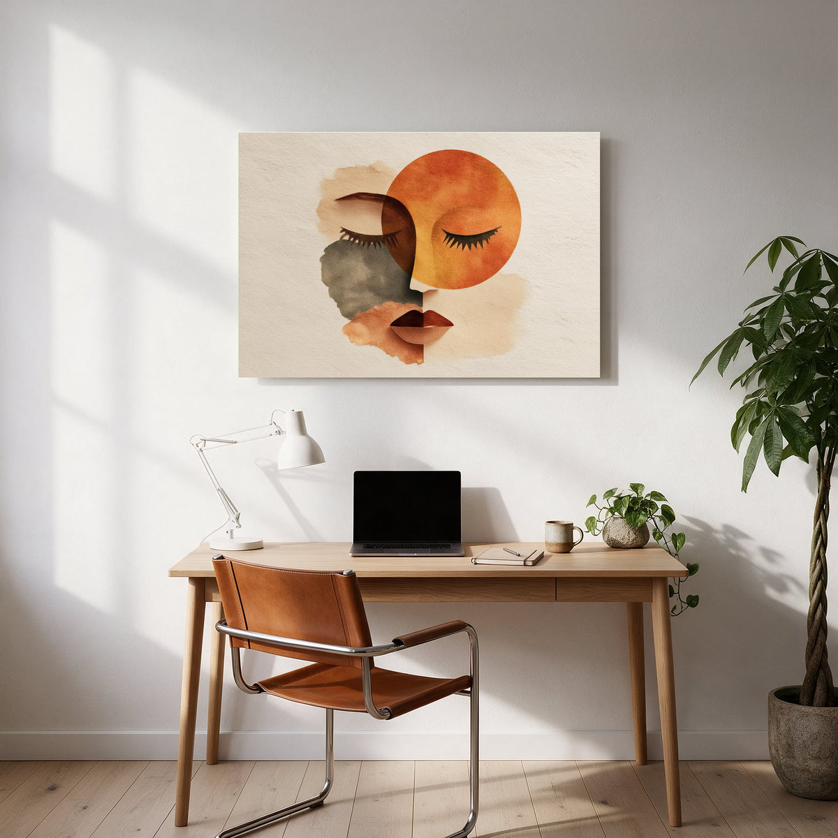 Sun and Moon Profile — office room landscape