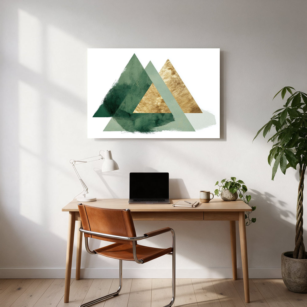 Emerald Triangle Trio — office room landscape