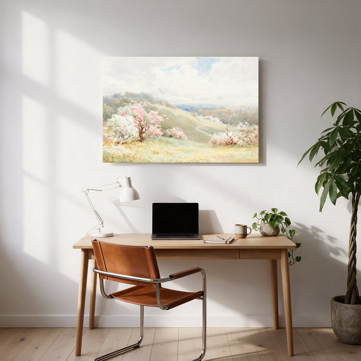 Blossom Hills Watercolor — office room landscape