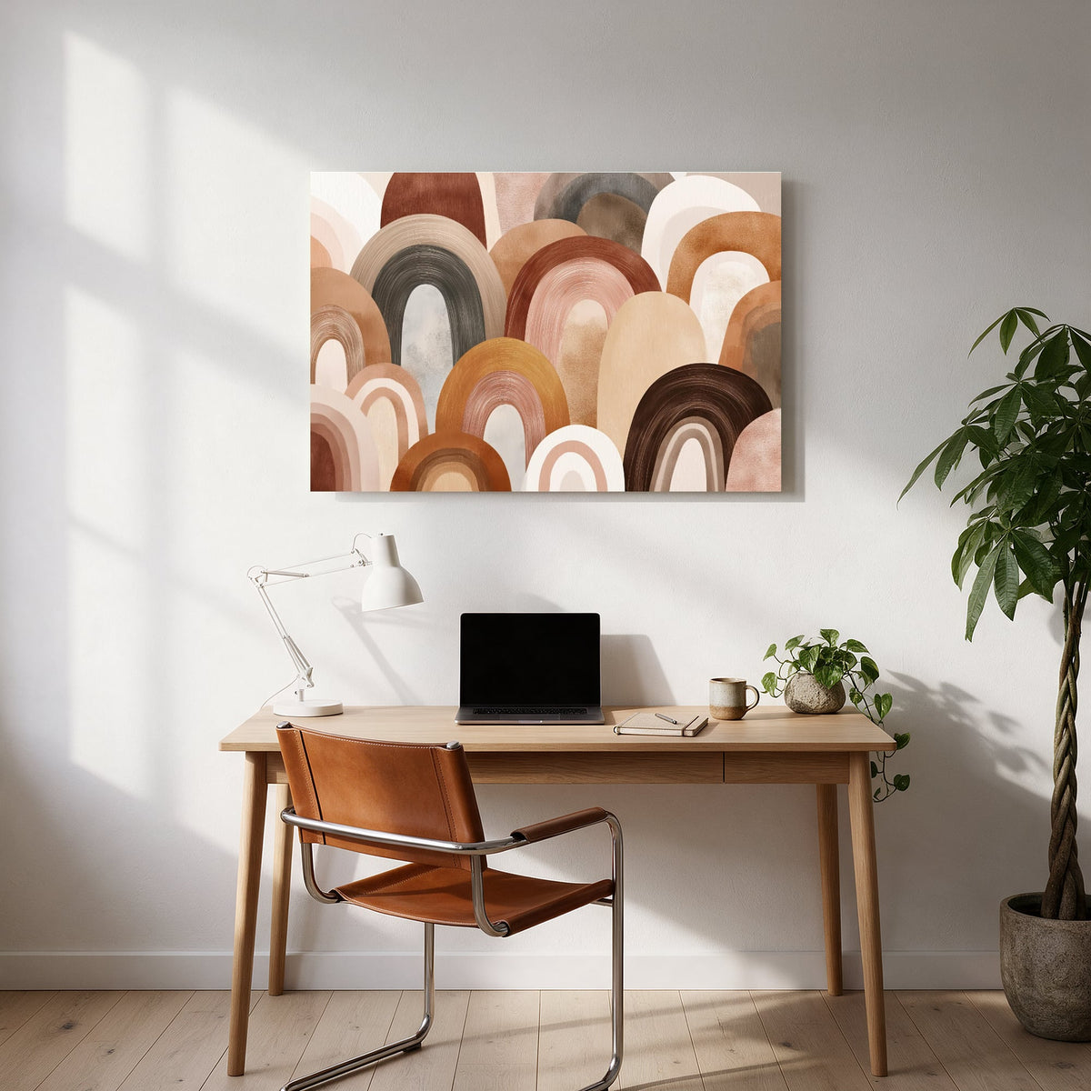 Rolling Rainbow Hills — office room landscape