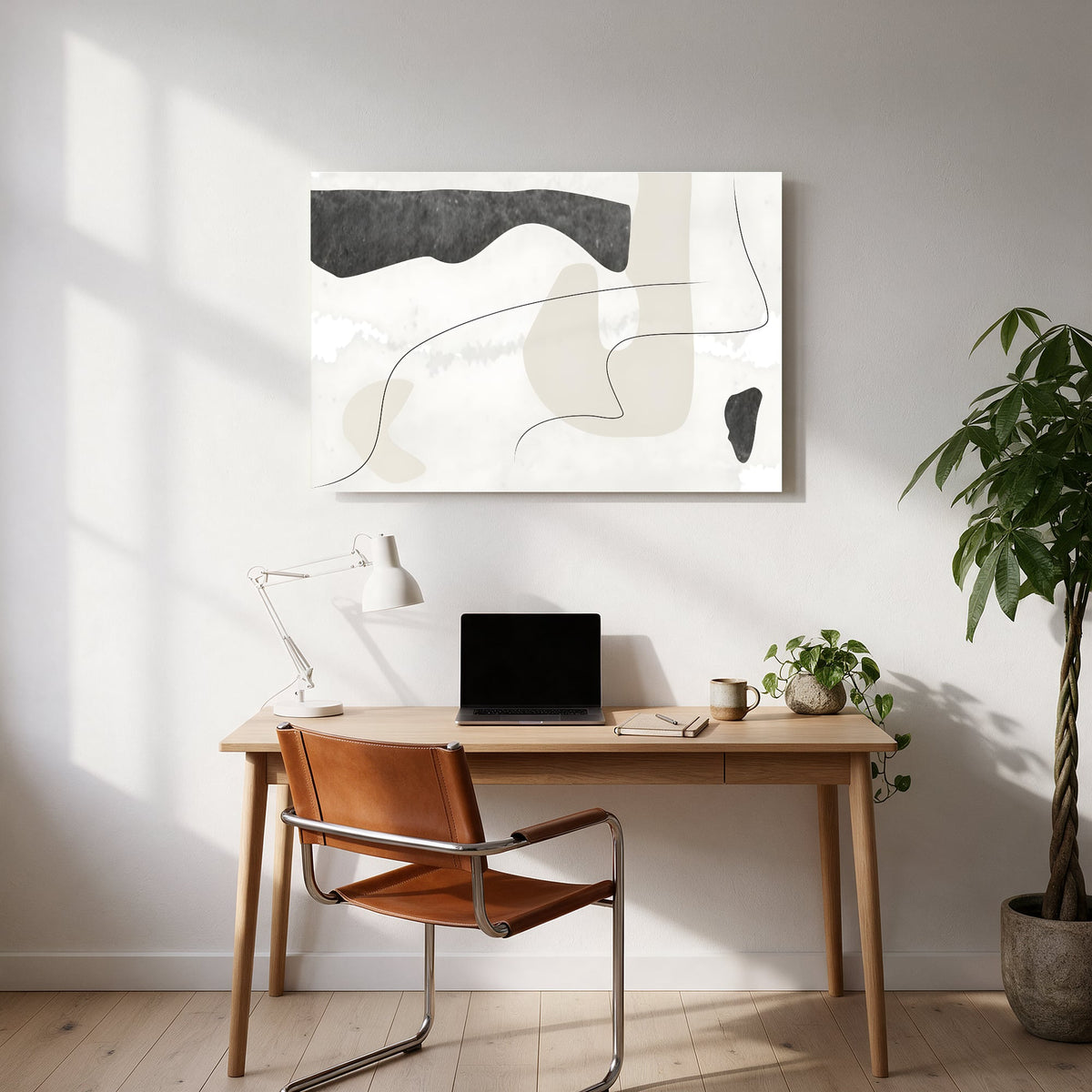 Soft Stone Abstract — office room landscape