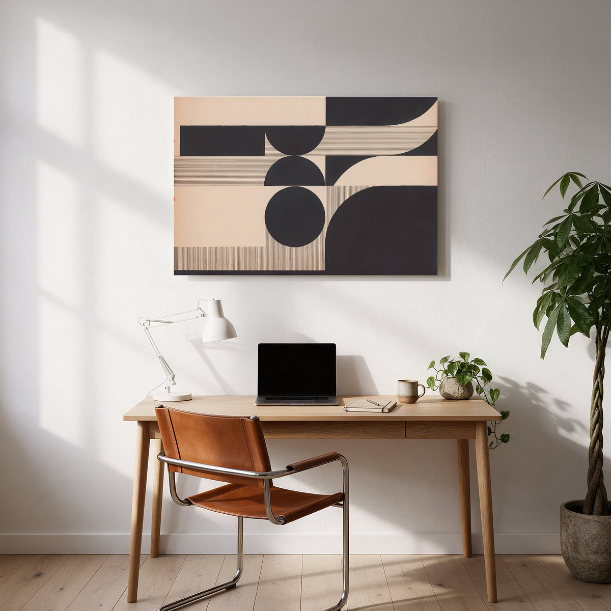 Mid-Century Circles — office room landscape