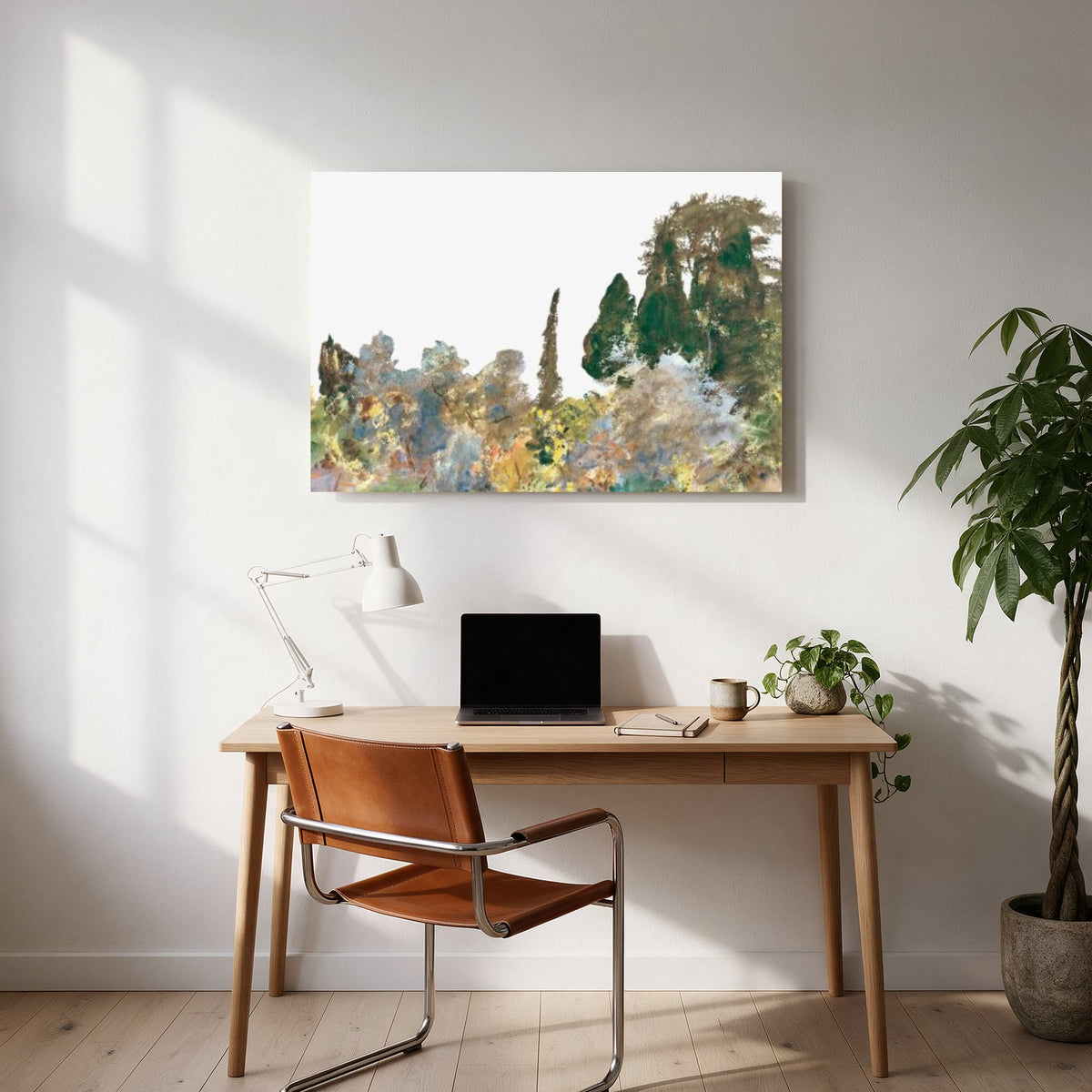Impressionist Garden Landscape — office room landscape