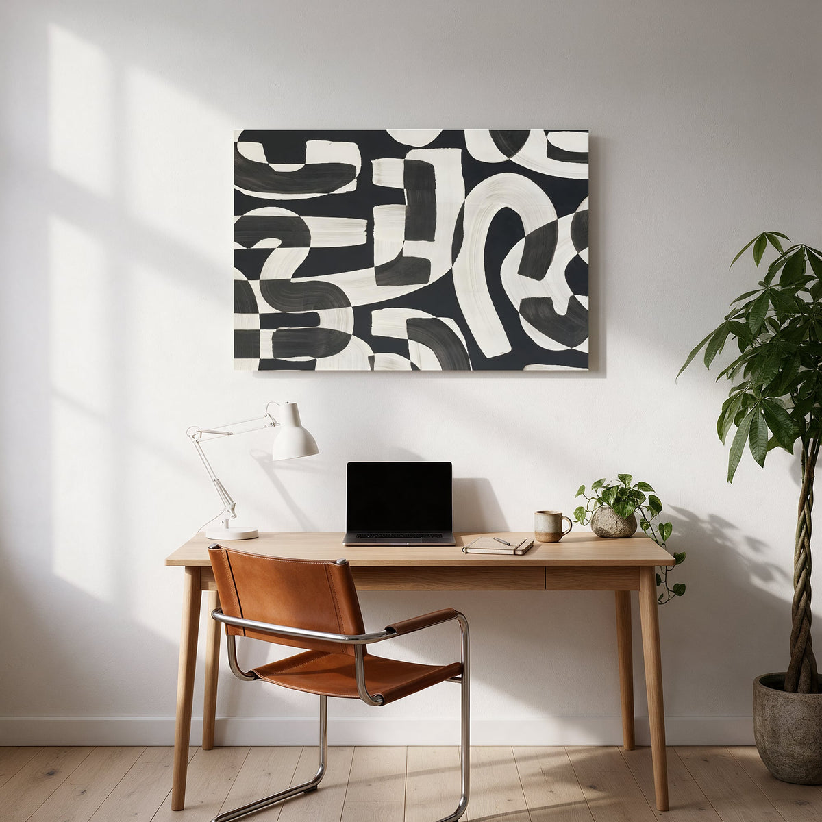 Ink Stone Puzzle — office room landscape