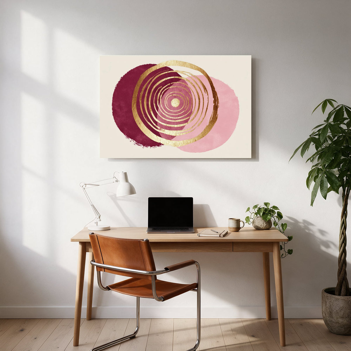 Spiral Bloom Duo — office room landscape