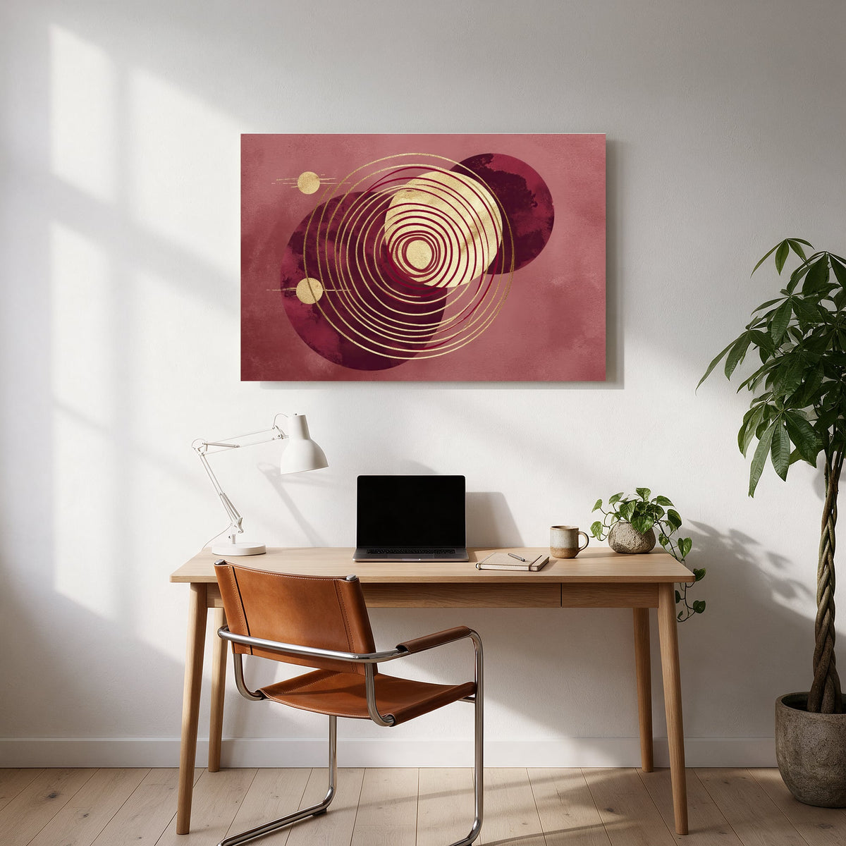 Spiral Bloom Trio — office room landscape