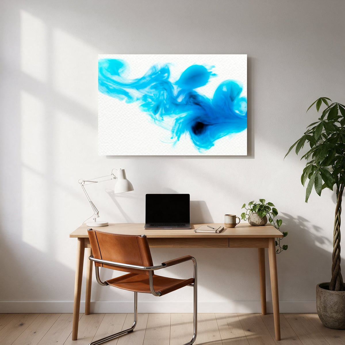 Blue Ink Cloud — office room landscape