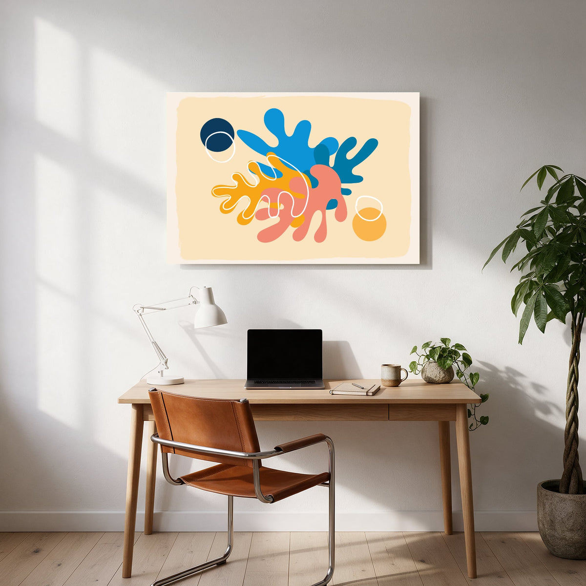 Coral Reef Splash — office room landscape
