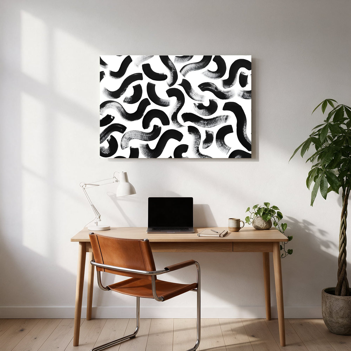 Brush Loop Pattern — office room landscape