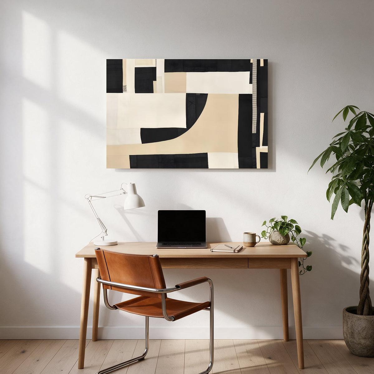 Cut Paper Blocks — office room landscape