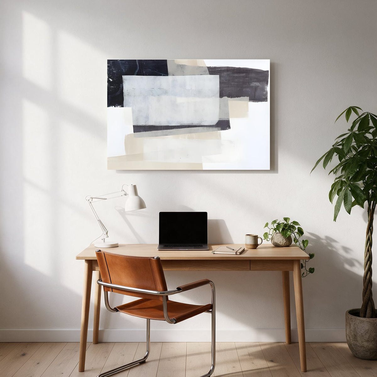 Layered Paper Abstract — office room landscape