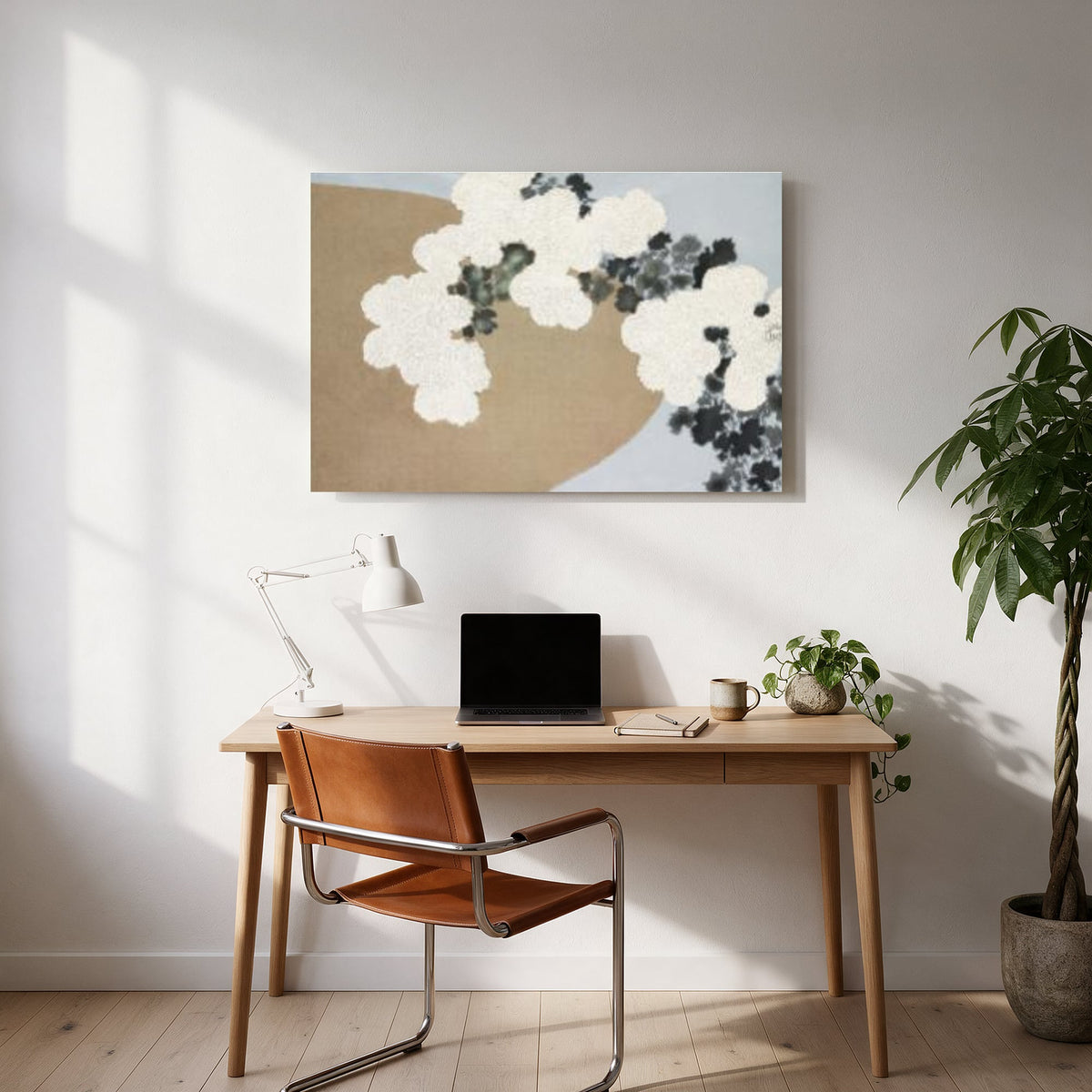 Snow Blossoms on Sand — office room landscape