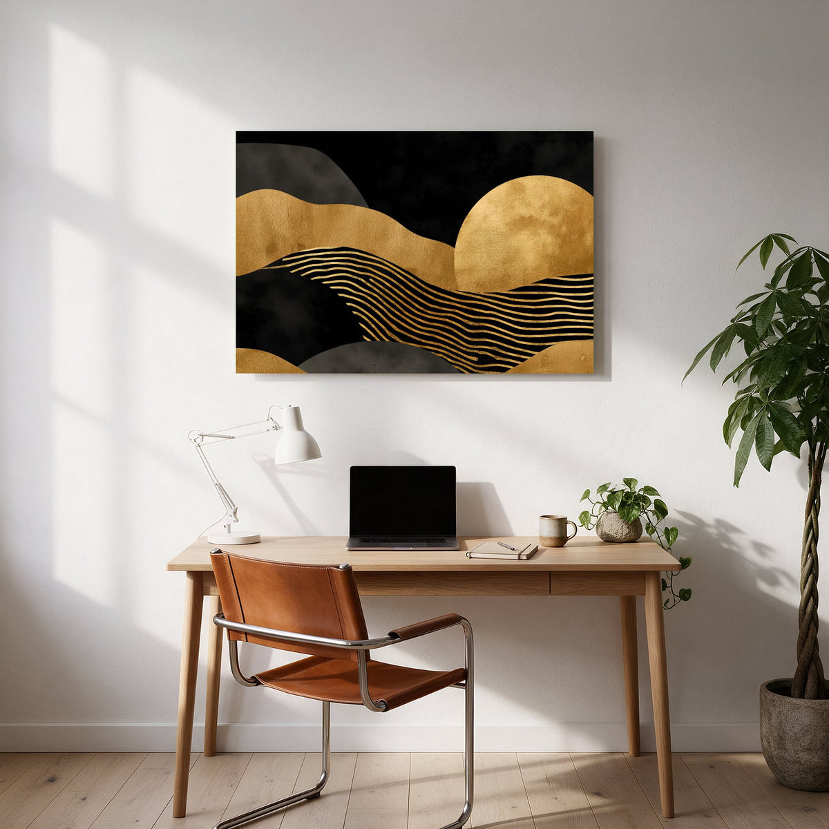 Golden Dune Sunset — office room landscape