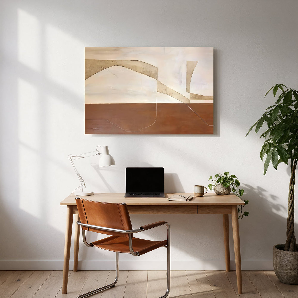Desert Horizon Abstract — office room landscape