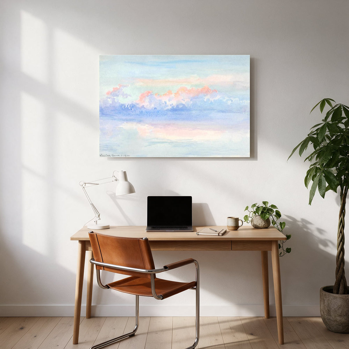 Peach Cloud Sunrise — office room landscape