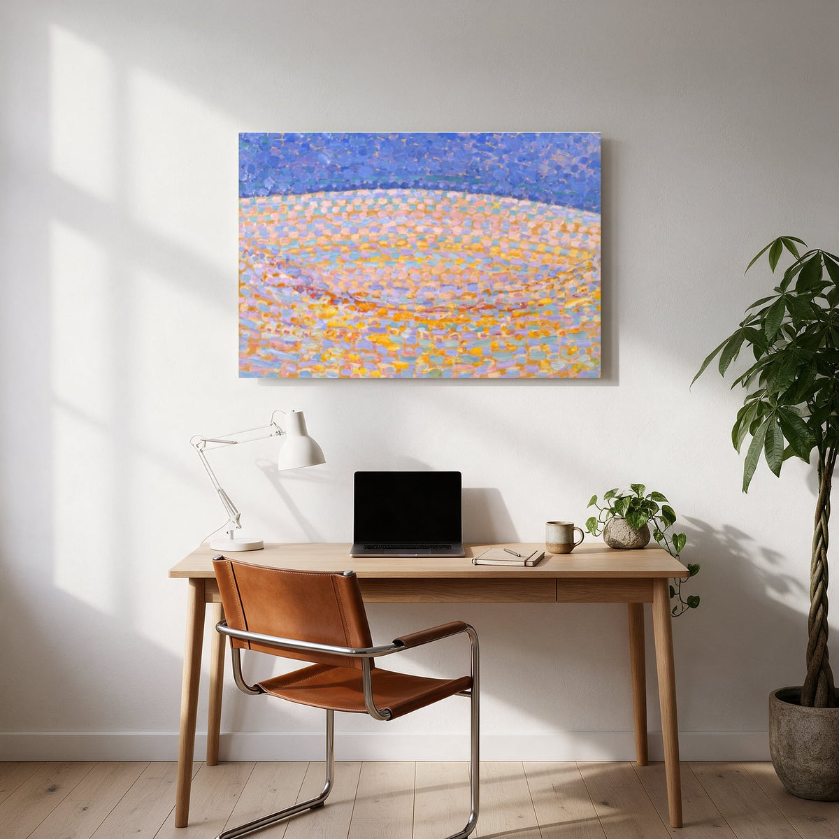 Pointillist Dunes — office room landscape