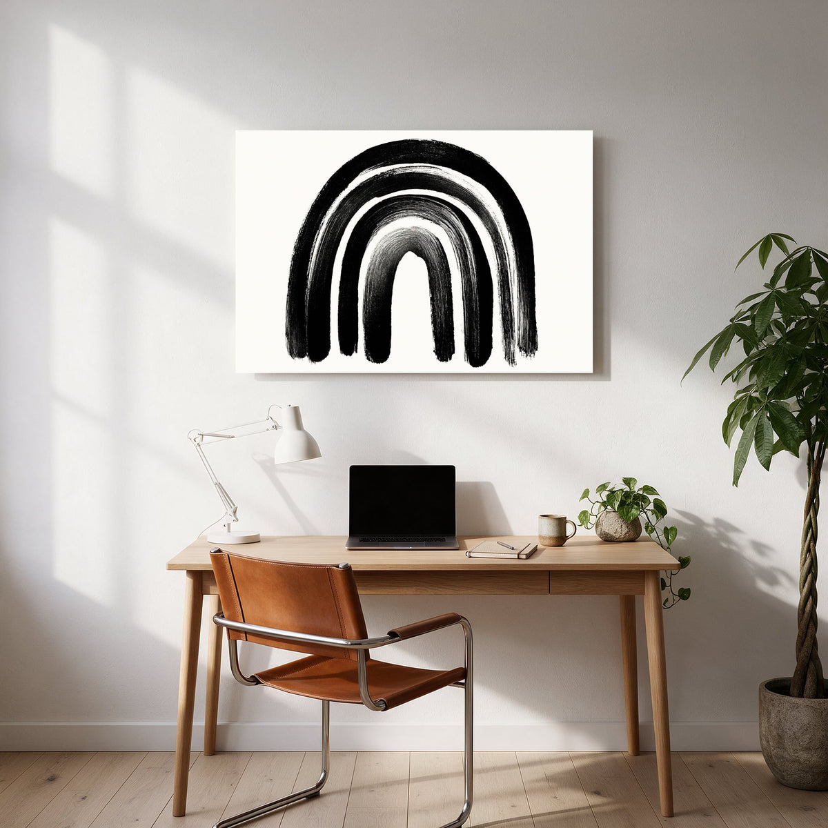 Ink Rainbow Sweep — office room landscape
