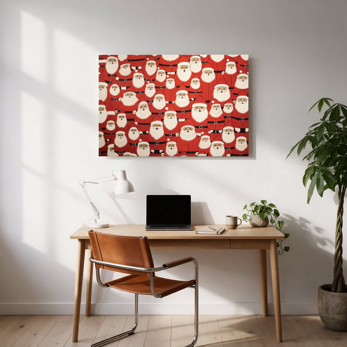Santa Claus Pattern — office room landscape
