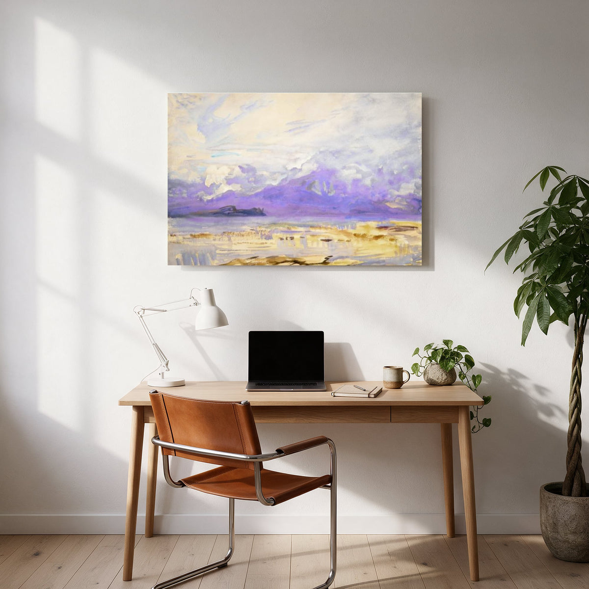 Lavender Peaks Lake — office room landscape