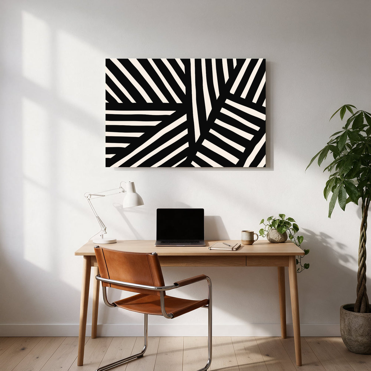 Woven Stripe Pattern — office room landscape
