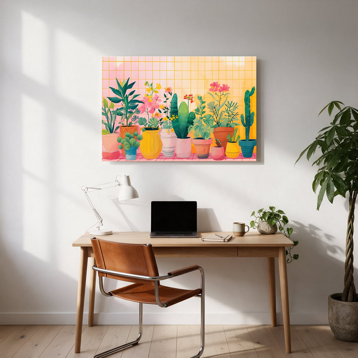 Cactus Row Garden — office room landscape
