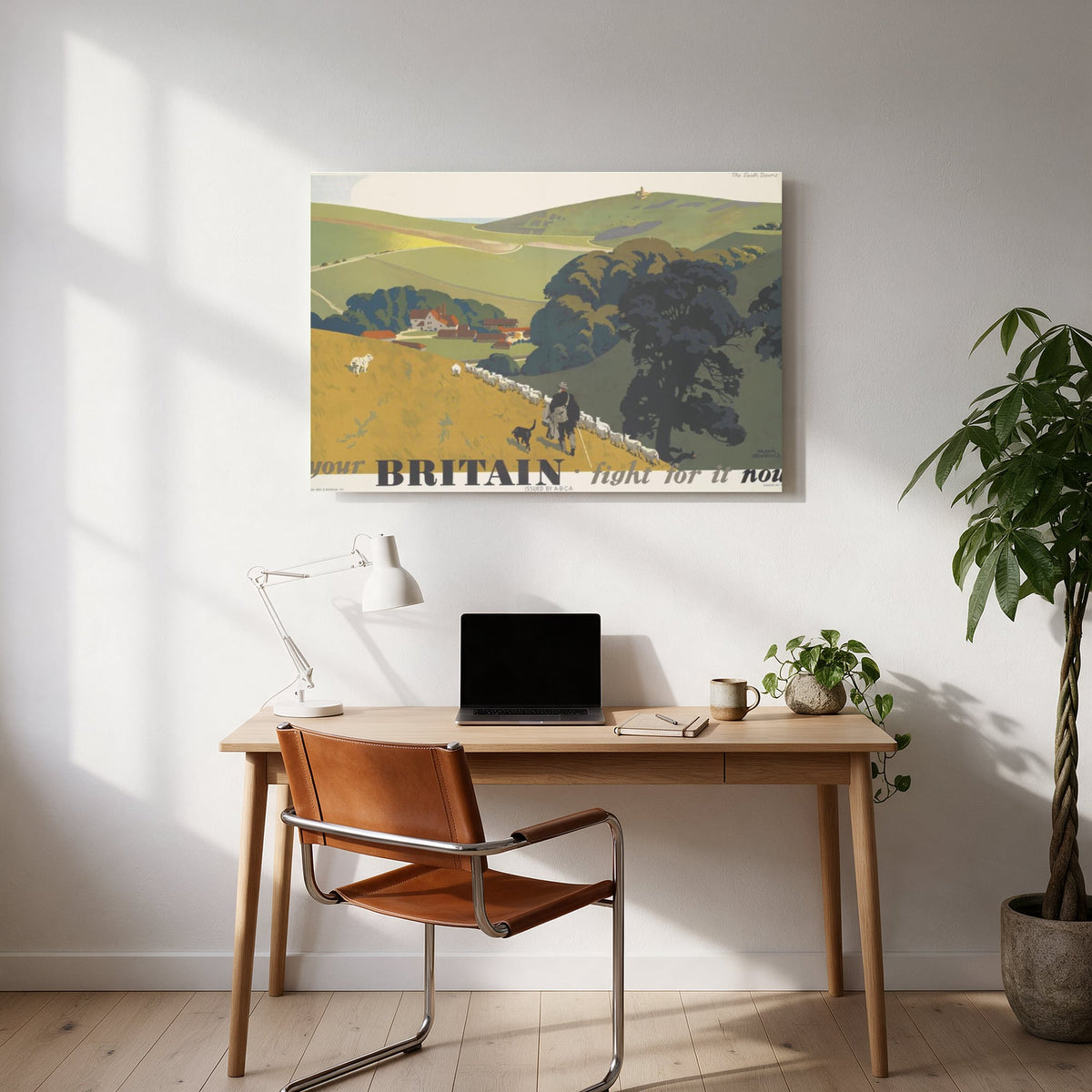 Britain Downland — office room landscape
