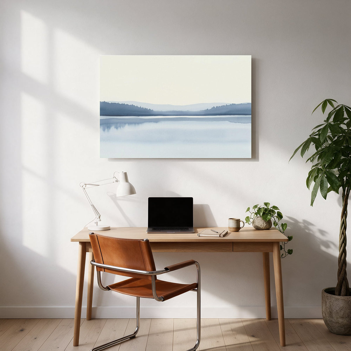 Quiet Lake Horizon No2 — office room landscape